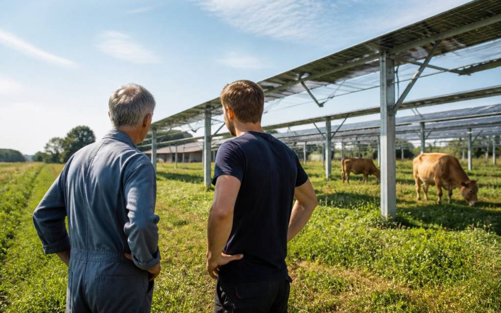 Agrivoltaïsme et transmission des exploitations agricoles : comment intégrer l’énergie solaire dans la reprise d’une ferme ?