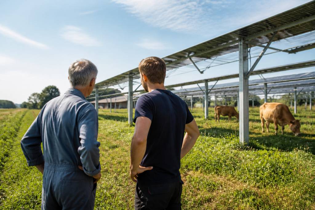 Agrivoltaïsme et transmission des exploitations agricoles : comment intégrer l’énergie solaire dans la reprise d’une ferme ?